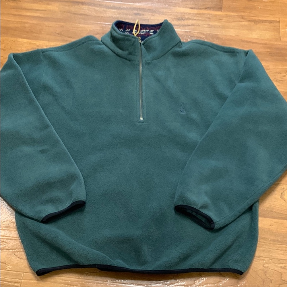 Vintage Nautica Made in USA Quarter-Zip Fleece Pullover